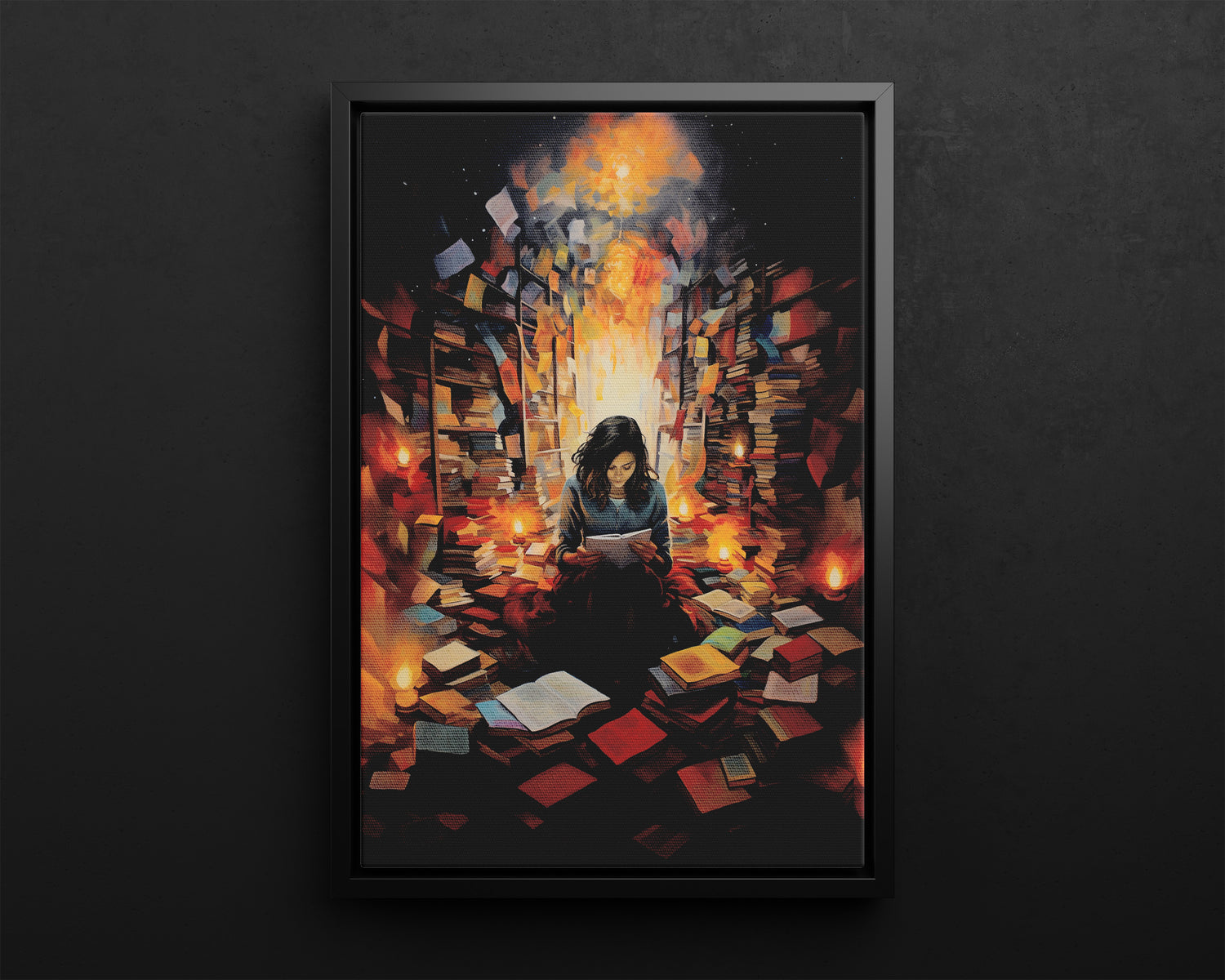 Framed Canvas - The Sanctuary of Stories