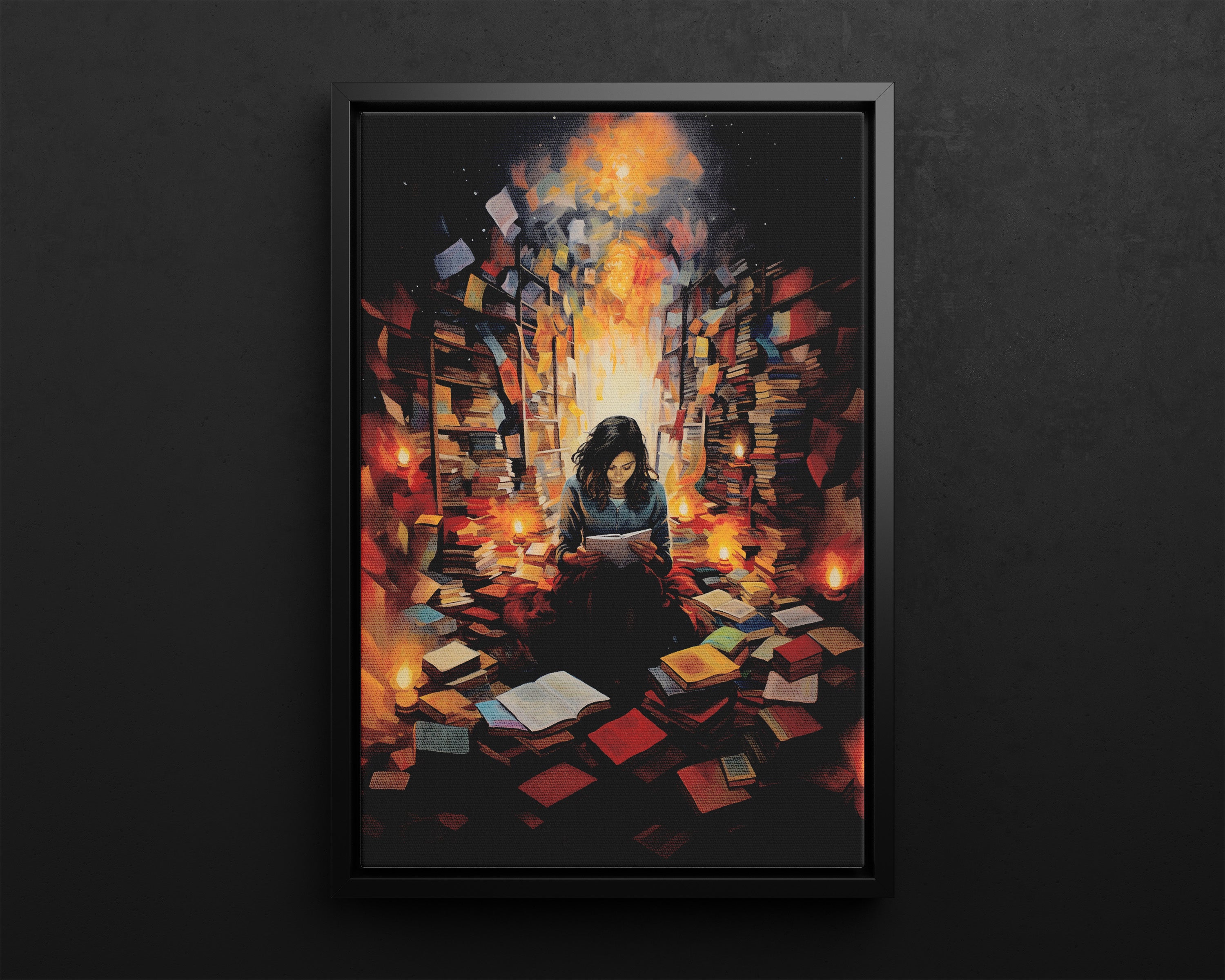 Framed Canvas - The Sanctuary of Stories