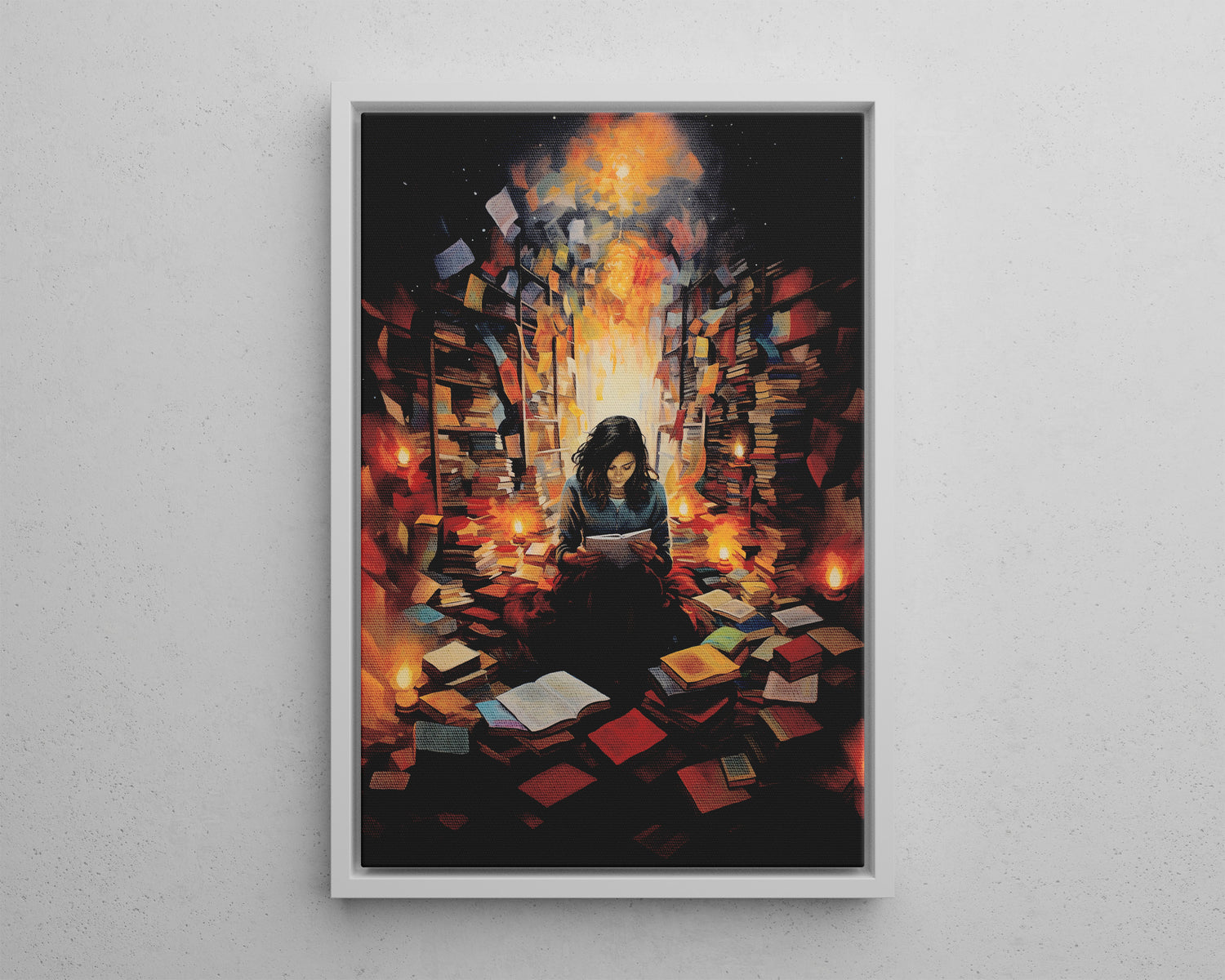 Framed Canvas - The Sanctuary of Stories