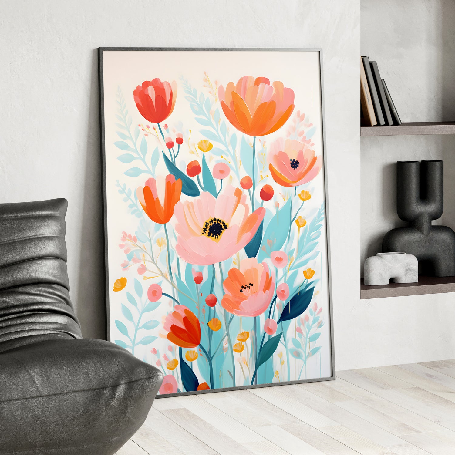 Framed Paper Print - Vivid Blossom Harmony