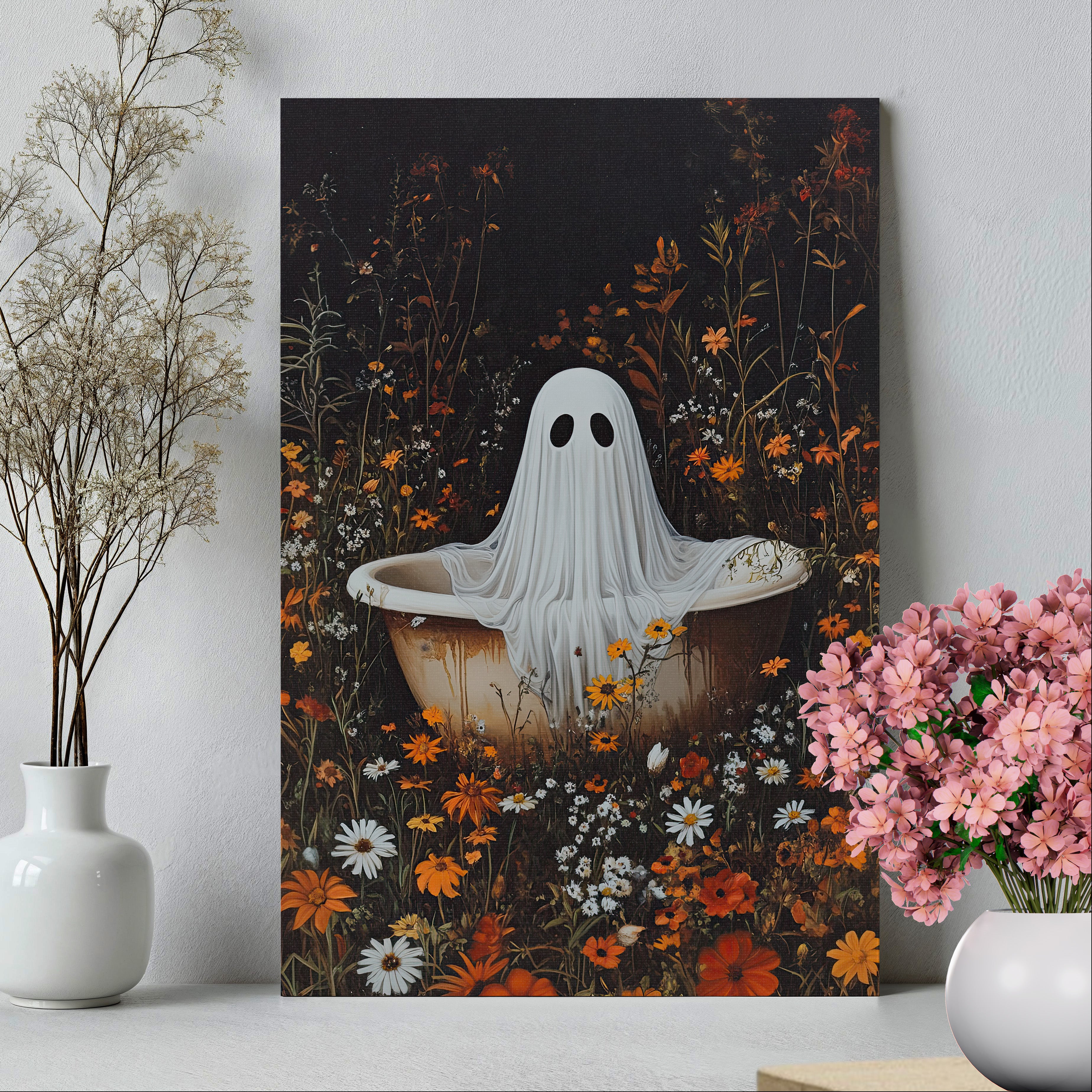 .75" Matte Canvas - Wildflower Bathtub Ghost