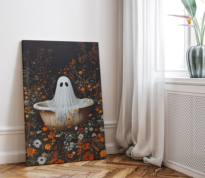 .75" Matte Canvas - Wildflower Bathtub Ghost