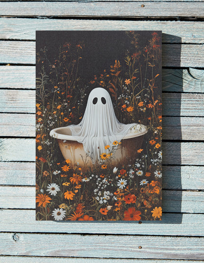 .75" Matte Canvas - Wildflower Bathtub Ghost