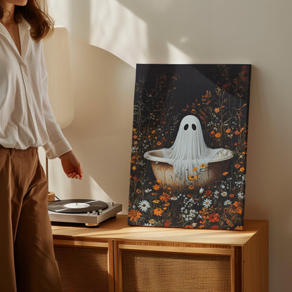 .75" Matte Canvas - Wildflower Bathtub Ghost