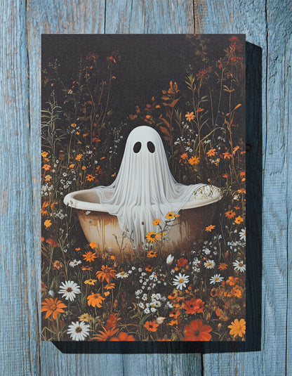 .75" Matte Canvas - Wildflower Bathtub Ghost