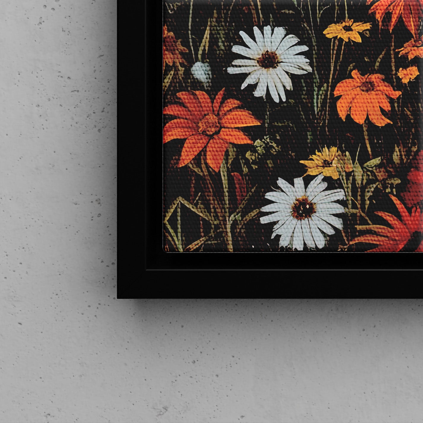Framed Canvas - Wildflower Bathtub Ghost