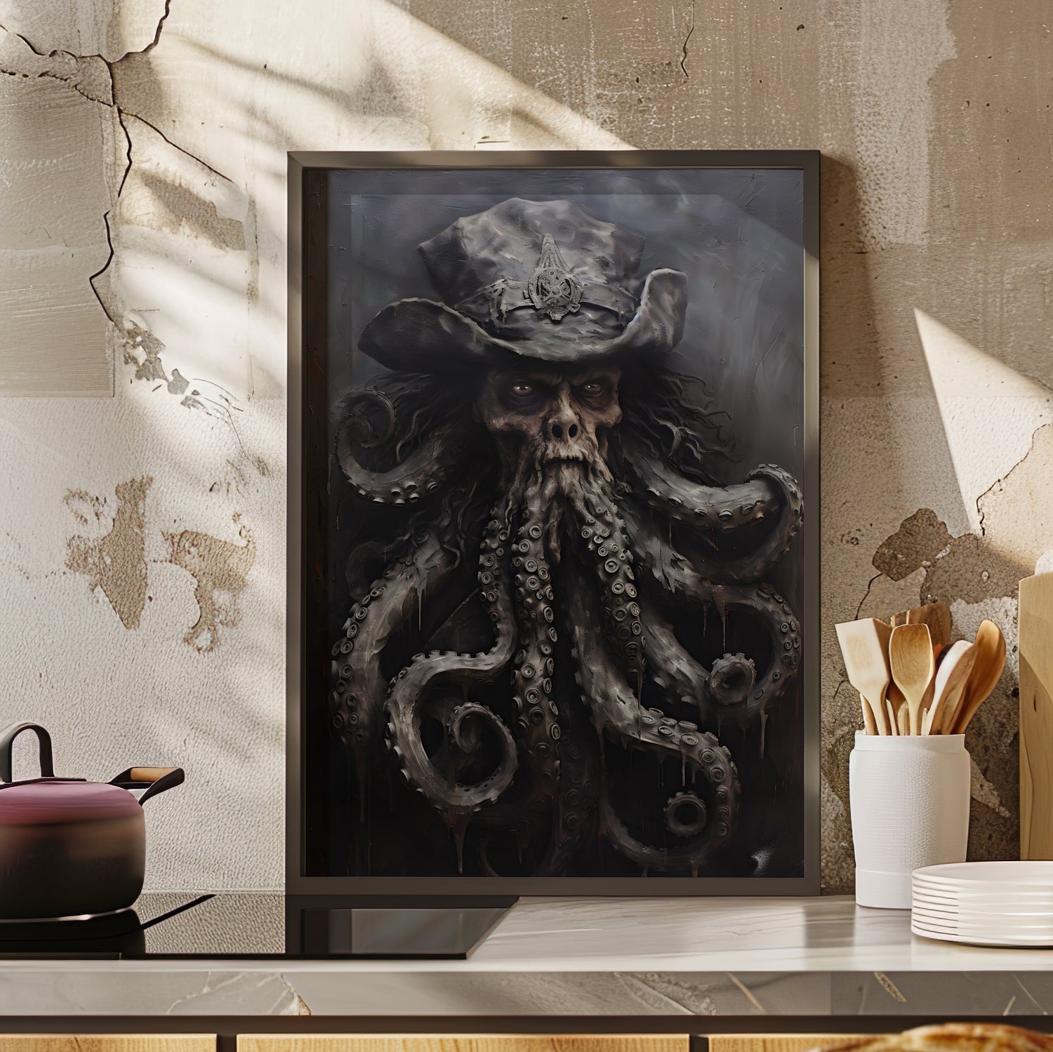 Framed Paper Print - Nautical Horror Legend