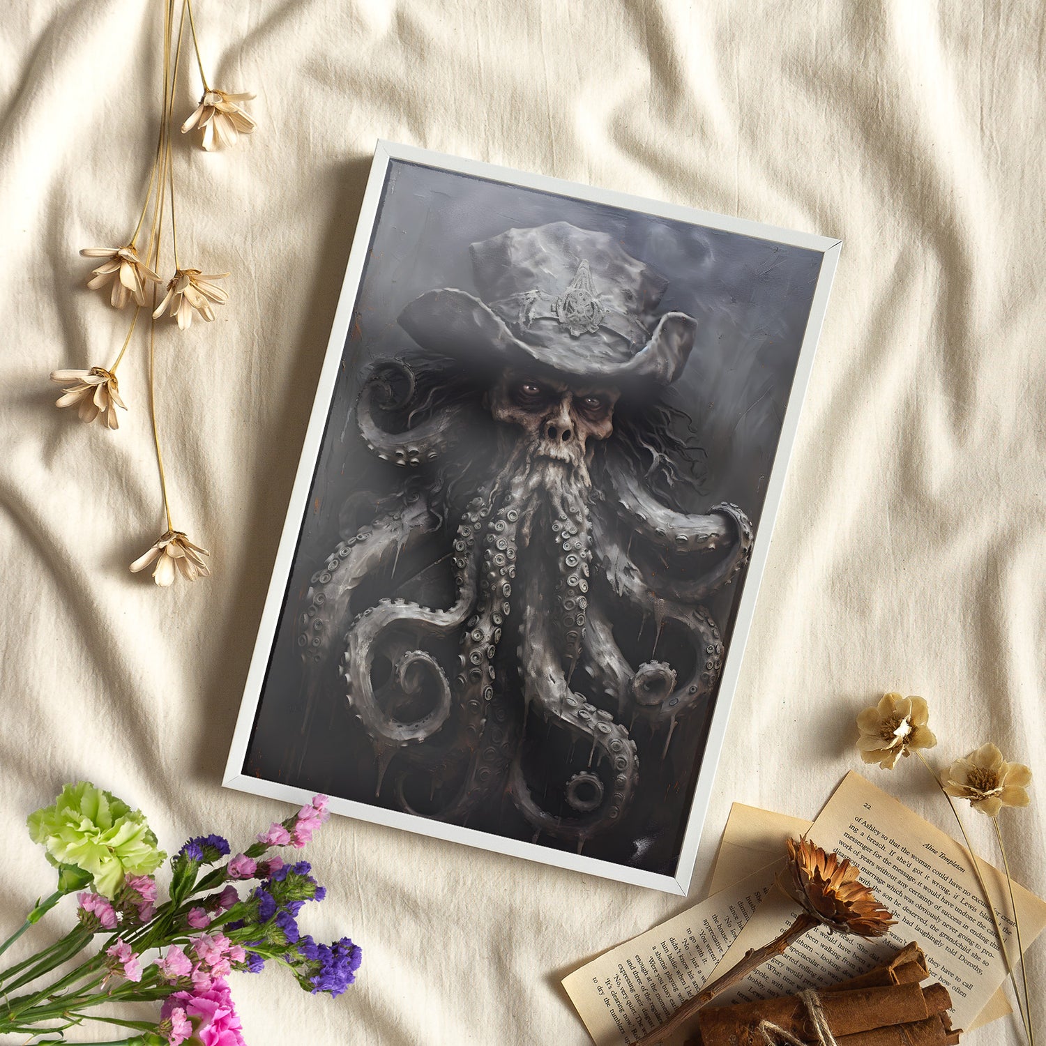 Framed Paper Print - Nautical Horror Legend