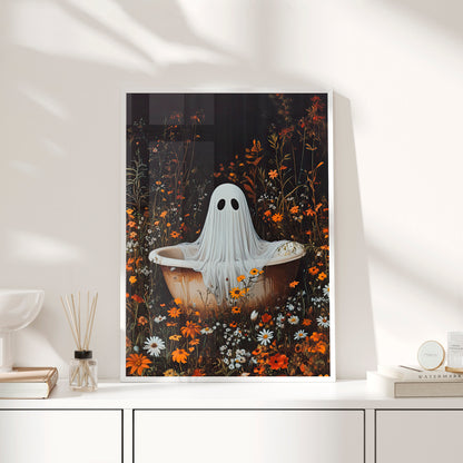 Framed Paper Print - Wildflower Bathtub Ghost