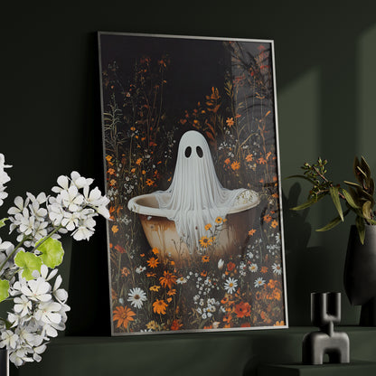 Framed Paper Print - Wildflower Bathtub Ghost