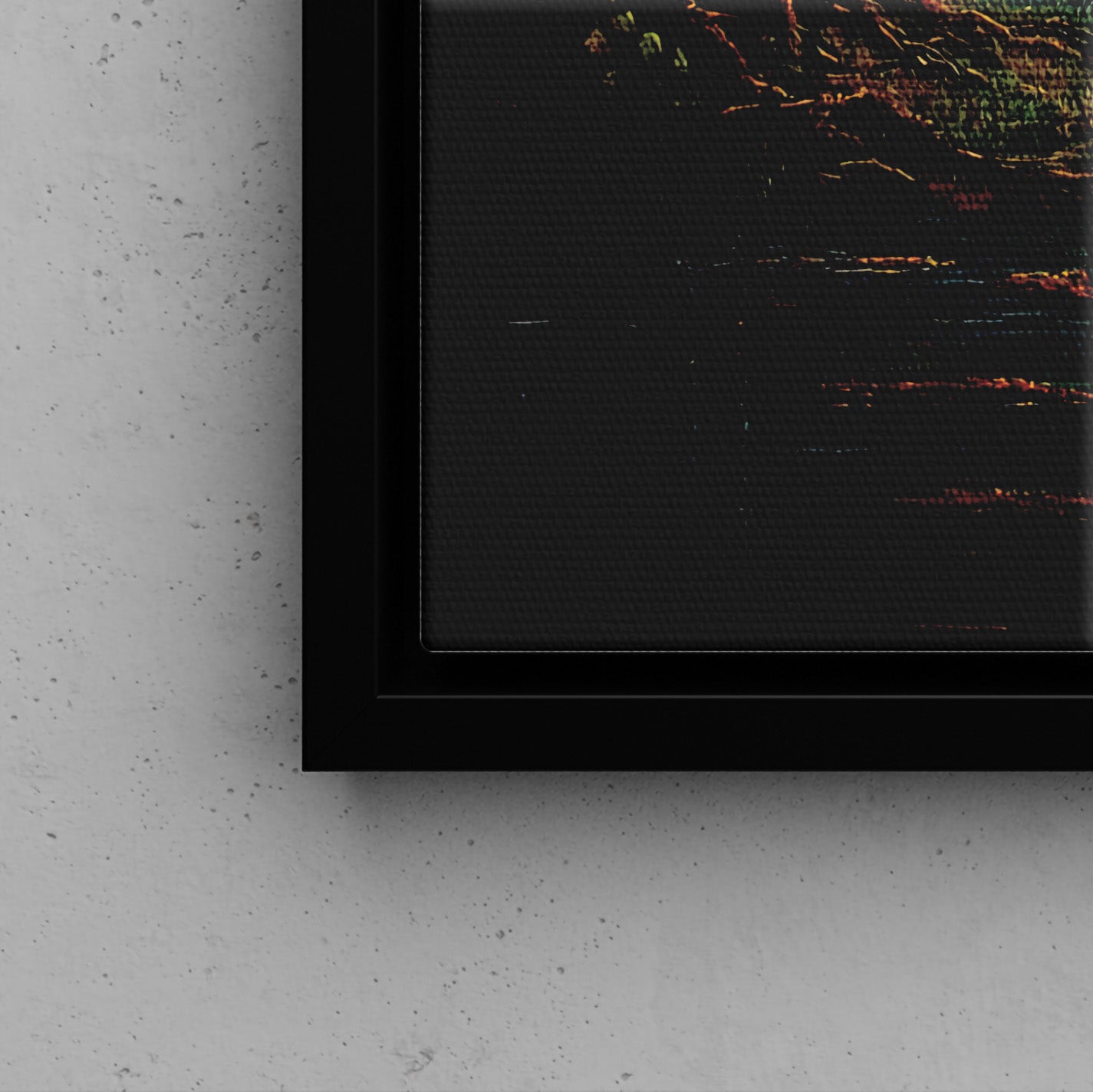 Framed Canvas - Moonlit Willow Glow