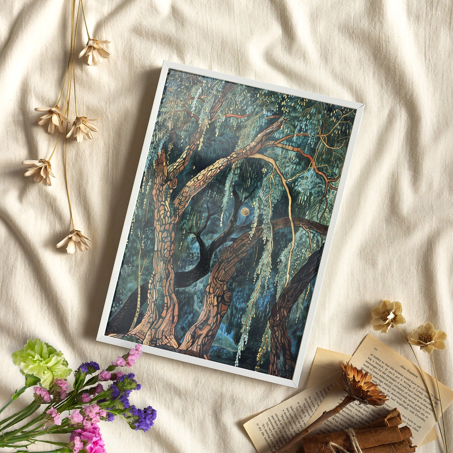 Framed Paper Print - Morris Willow Whispers