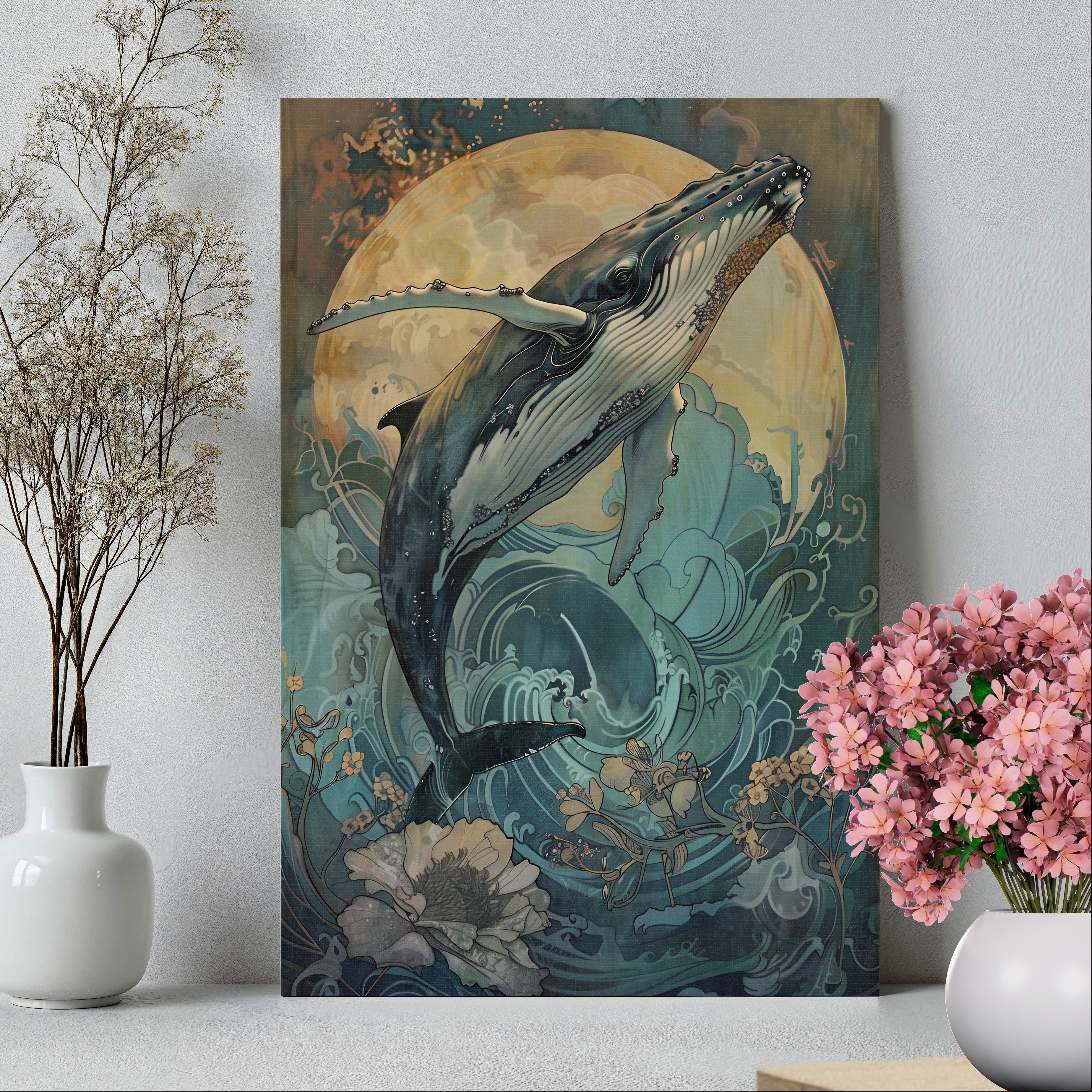 .75" Matte Canvas - Moonrise Humpback Bloom