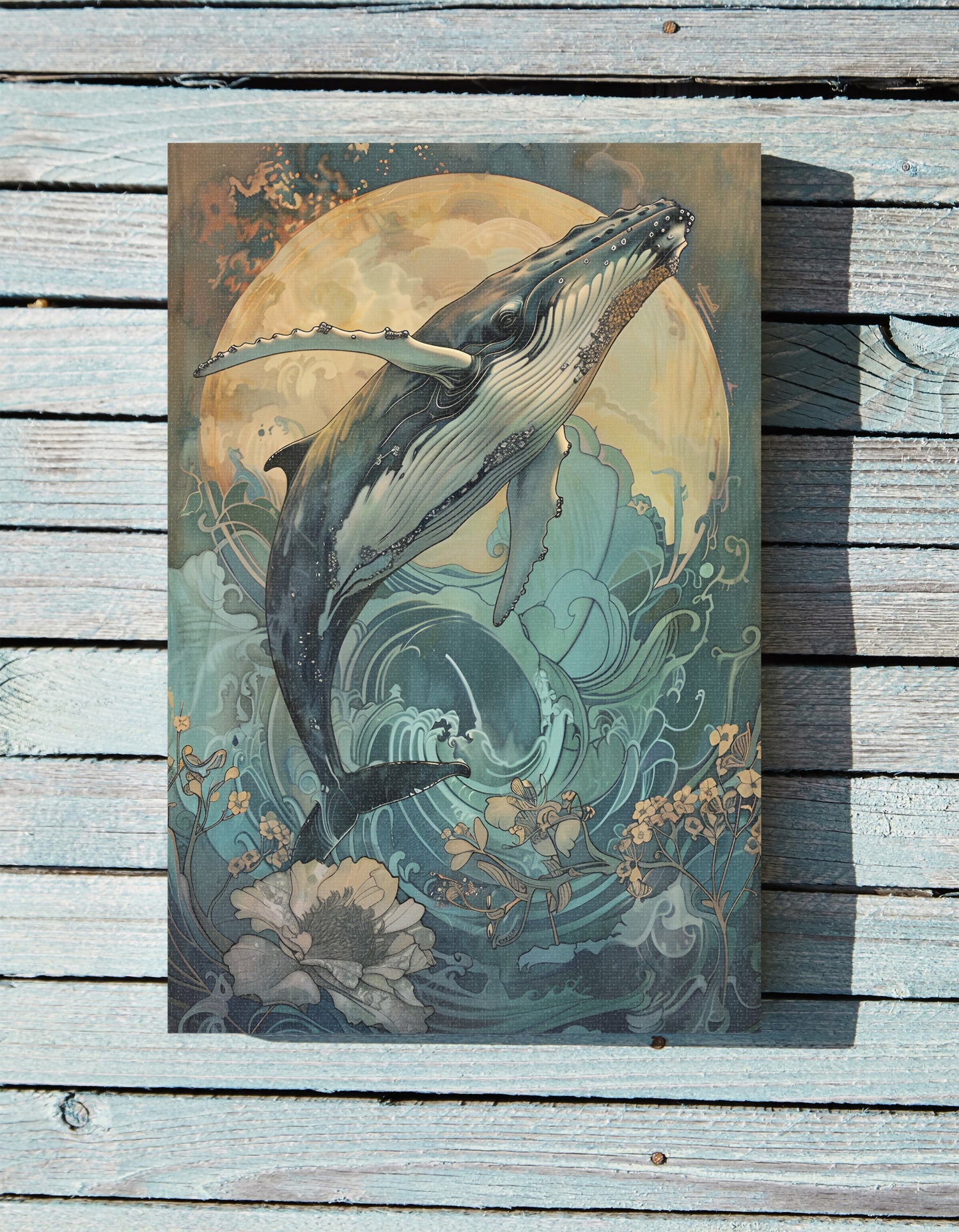 .75" Matte Canvas - Moonrise Humpback Bloom