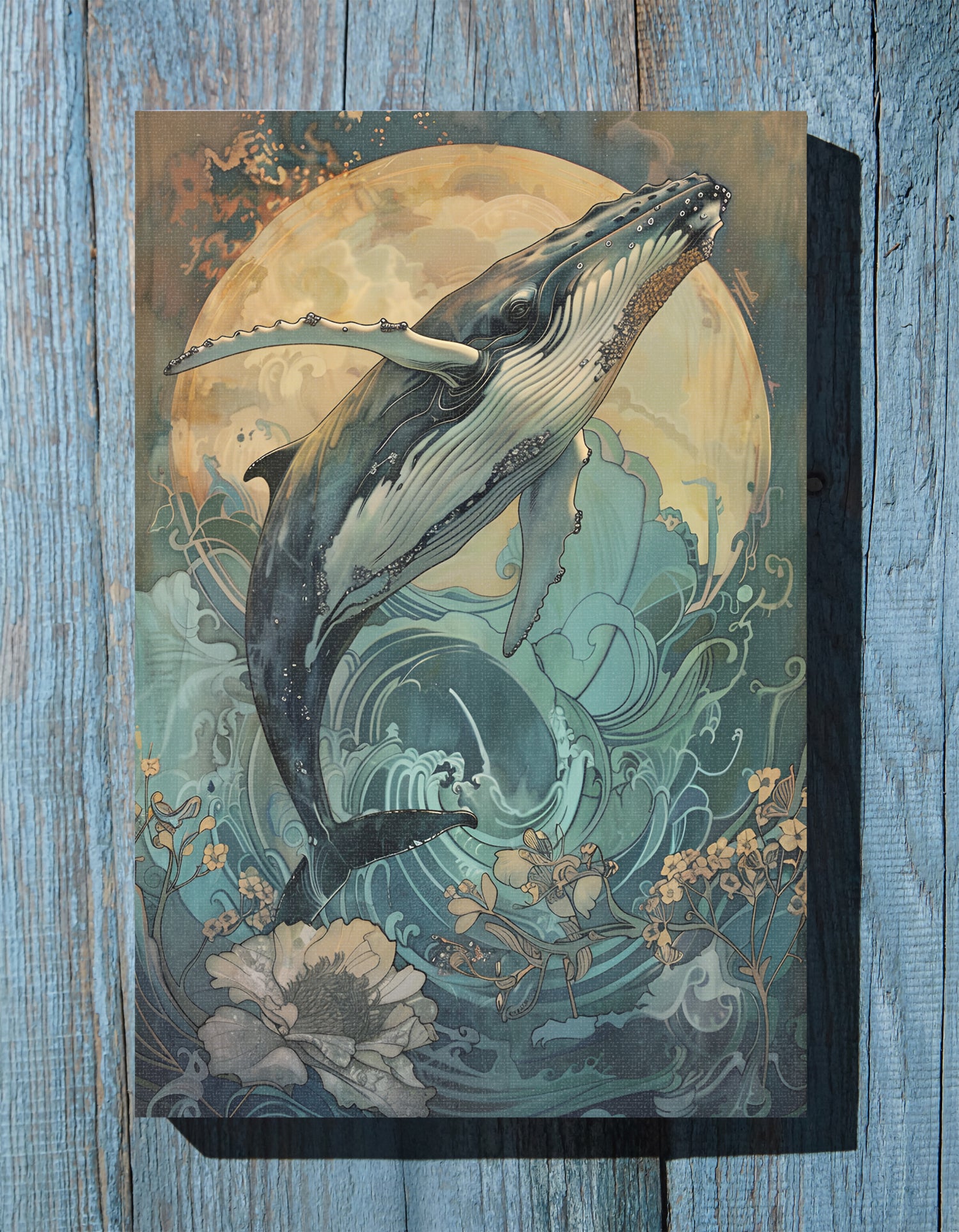 .75" Matte Canvas - Moonrise Humpback Bloom