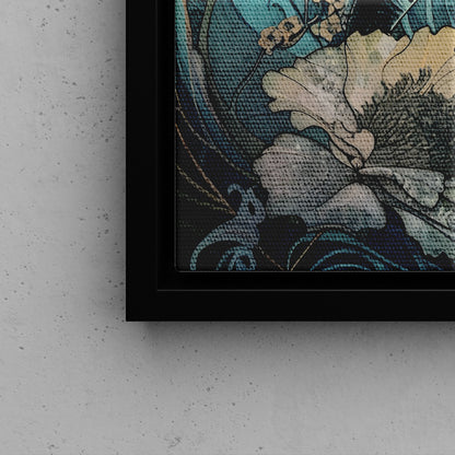 Framed Canvas - Moonrise Humpback Bloom