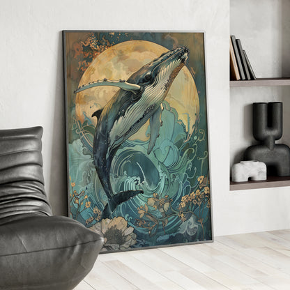 Framed Paper Print - Moonrise Humpback Bloom