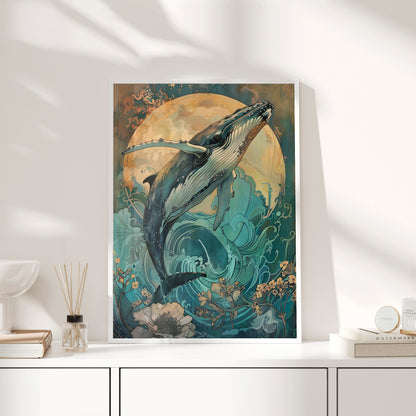 Framed Paper Print - Moonrise Humpback Bloom