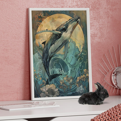 Framed Paper Print - Moonrise Humpback Bloom