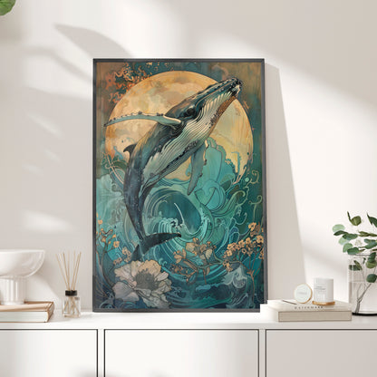 Framed Paper Print - Moonrise Humpback Bloom