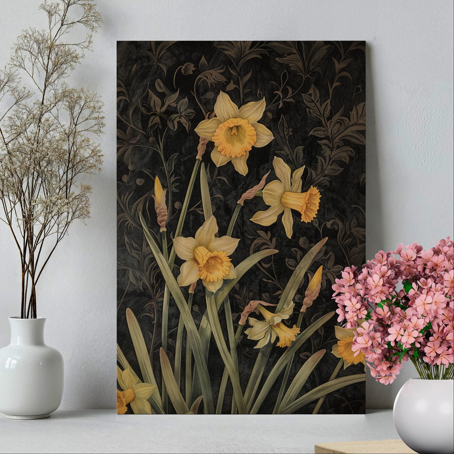 .75&quot; Matte Canvas - Golden Daffodils&