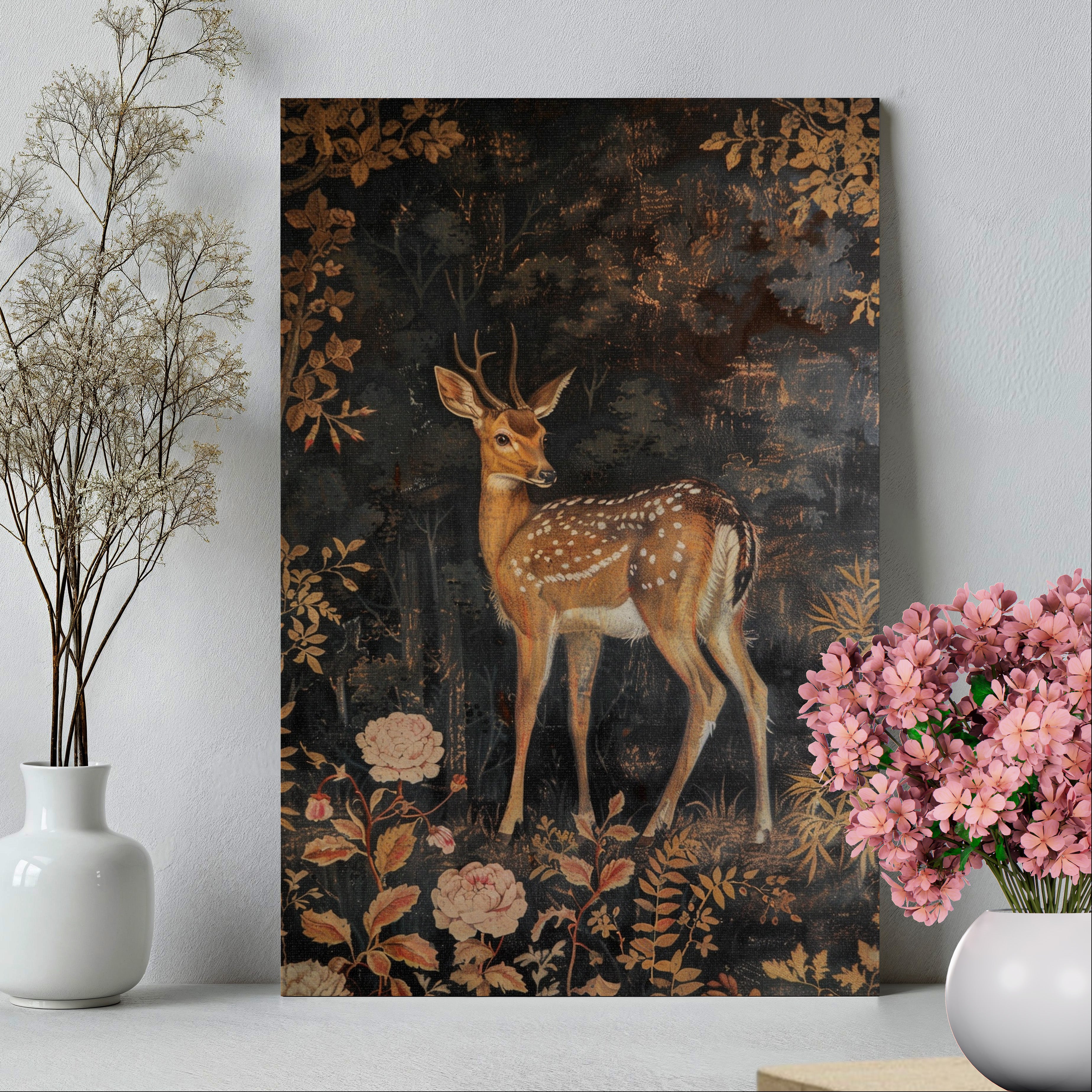 .75&quot; Matte Canvas - Enchanted Forest Doe