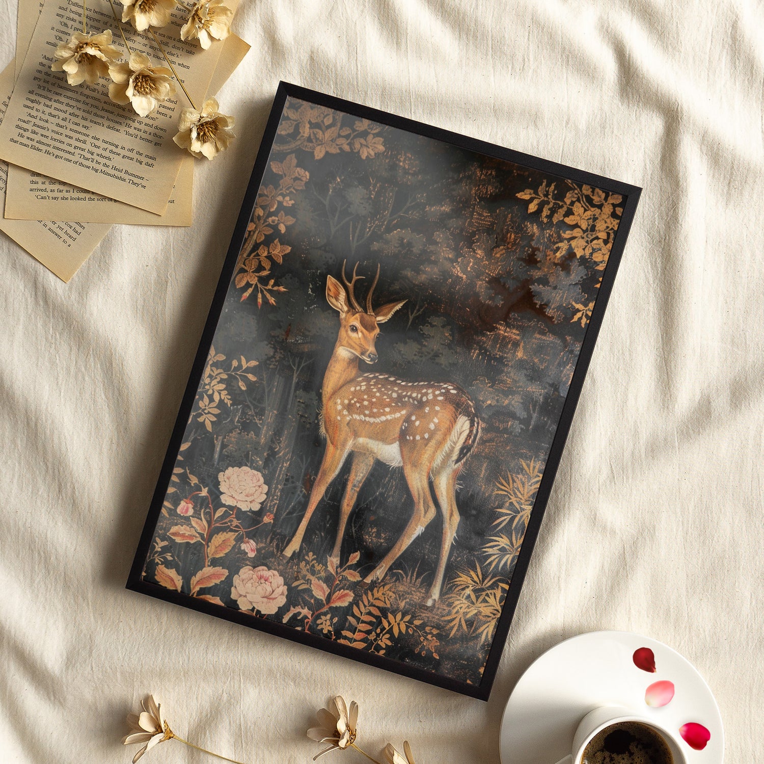 Framed Paper Print - Enchanted Forest Doe