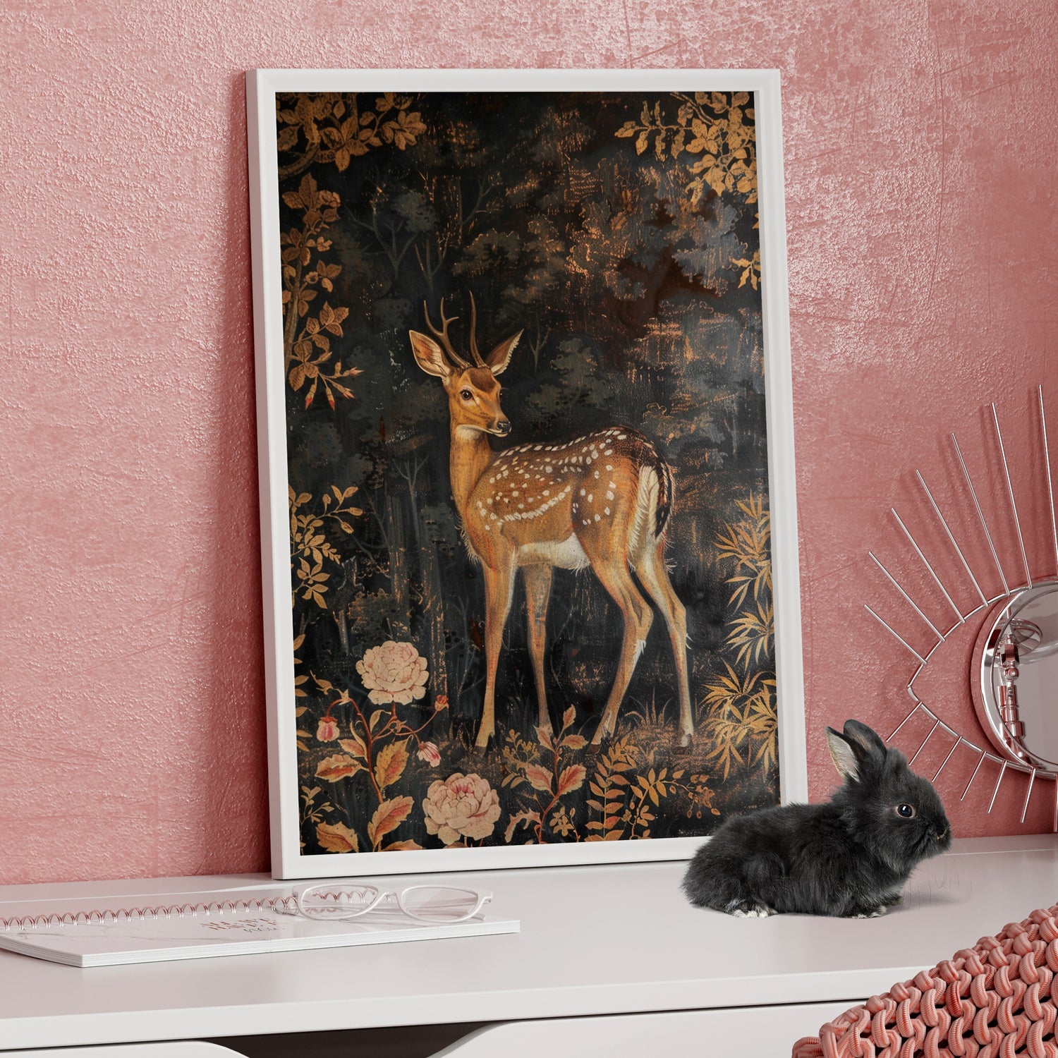 Framed Paper Print - Enchanted Forest Doe