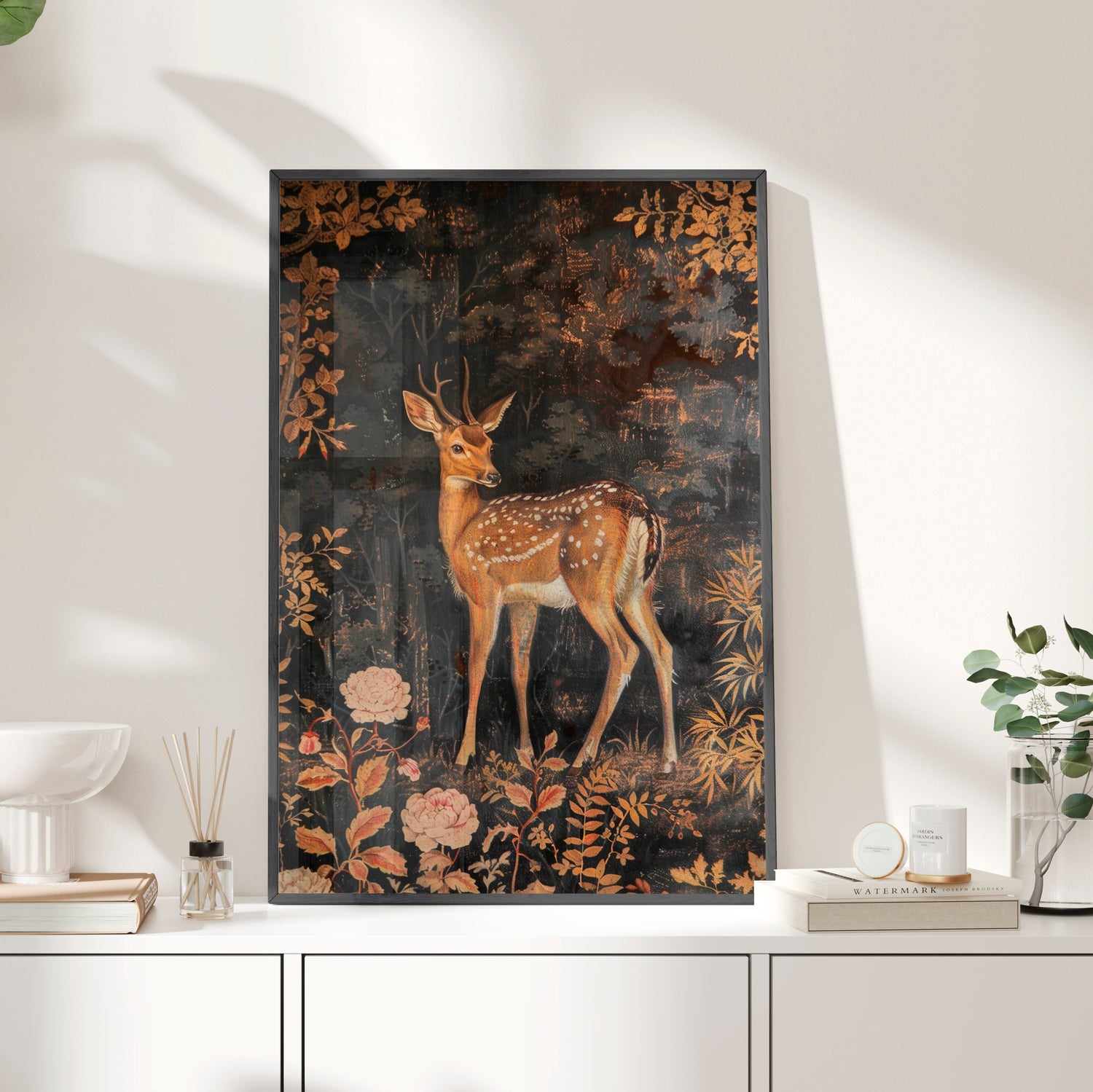 Framed Paper Print - Enchanted Forest Doe