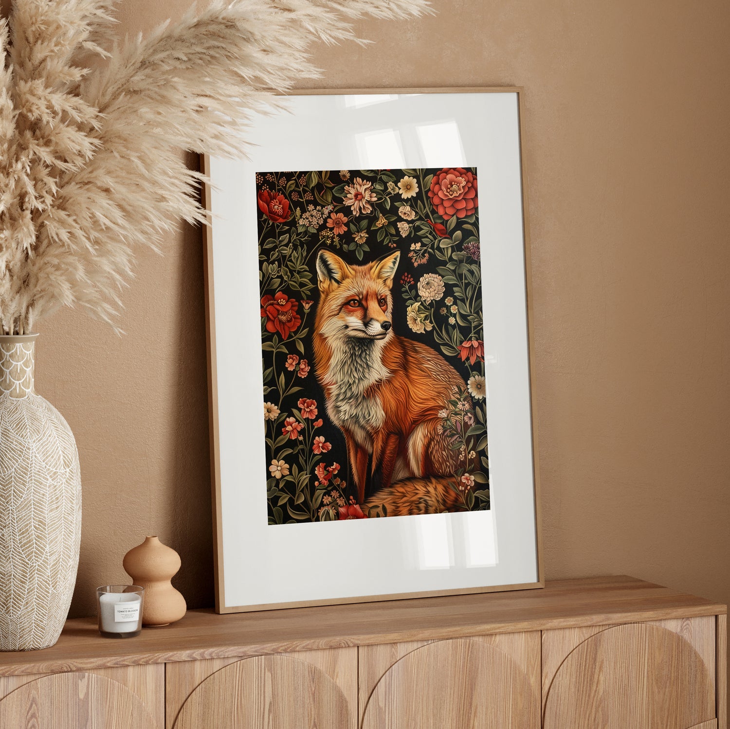 Fox Amongst Floral Whimsy