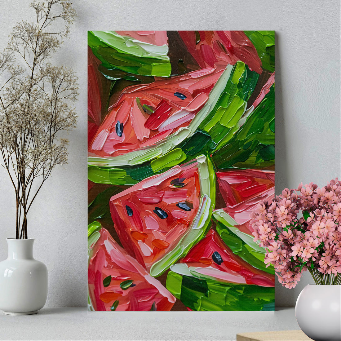 .75" Matte Canvas - Juicy Watermelon Slices