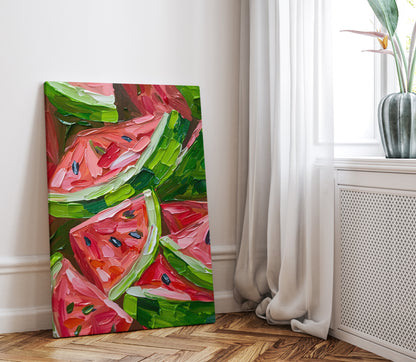 .75" Matte Canvas - Juicy Watermelon Slices