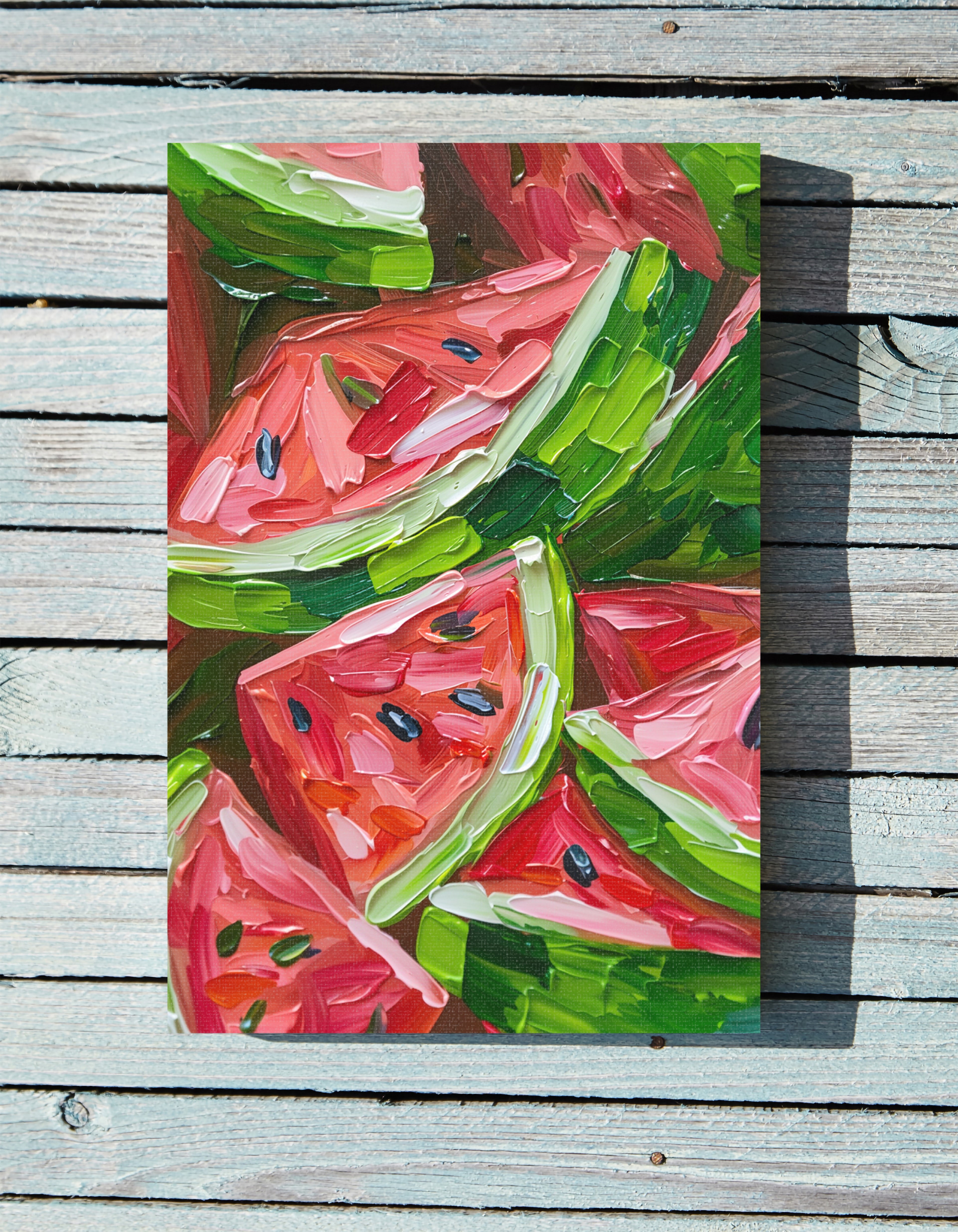 .75" Matte Canvas - Juicy Watermelon Slices