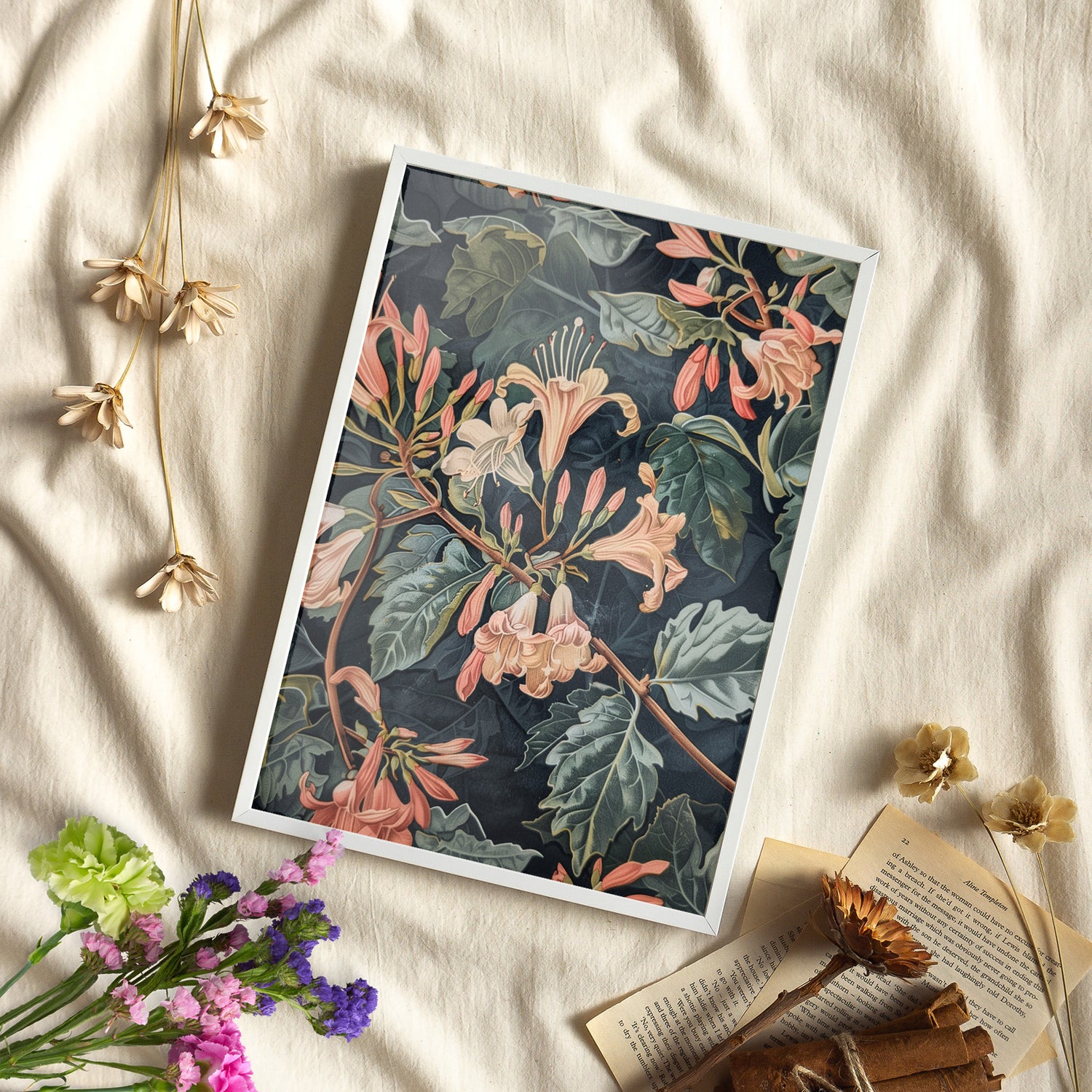 Framed Paper Print - Honeysuckle&