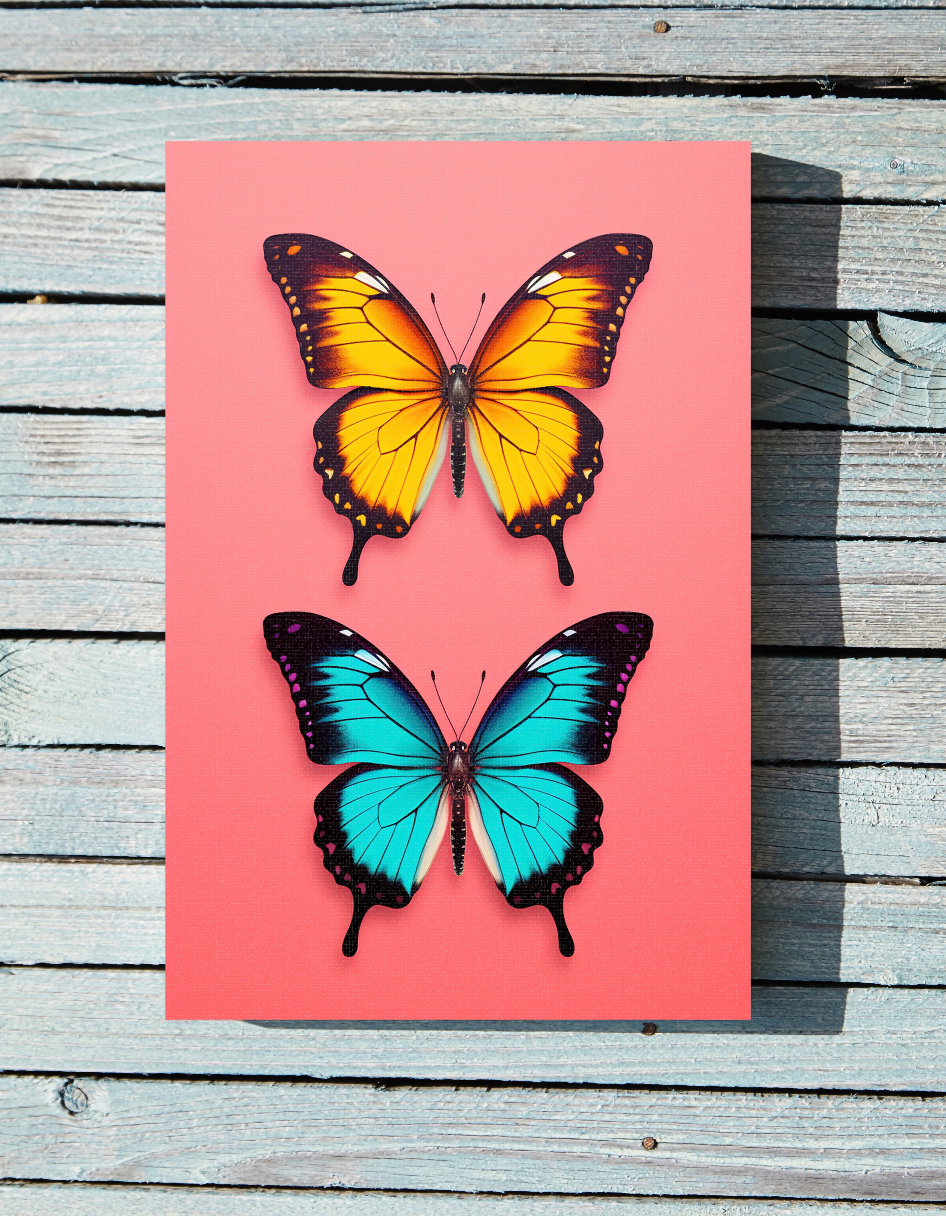 .75&quot; Matte Canvas - Dueling Butterflies Wonder