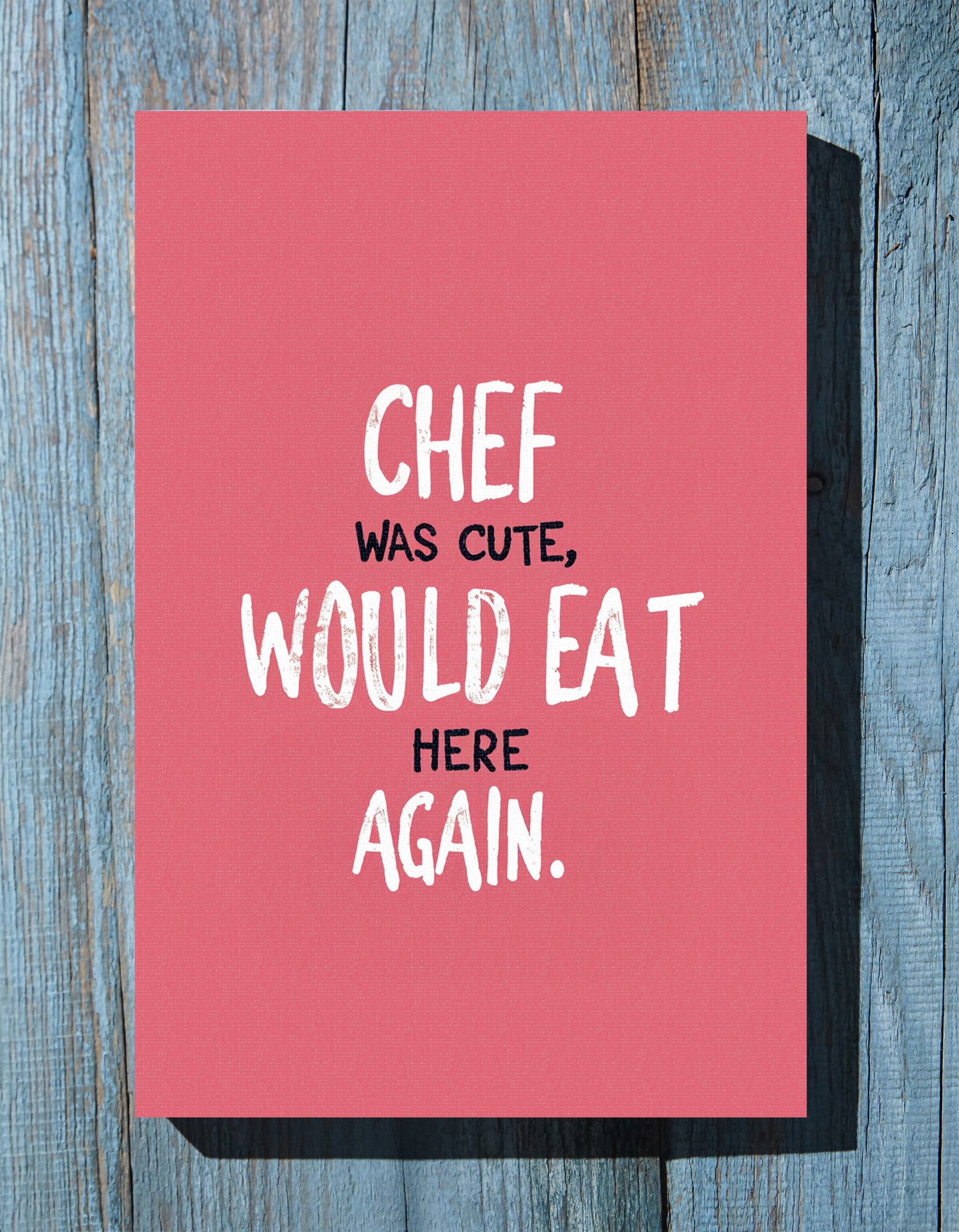 .75&quot; Matte Canvas - Chef’s Charm