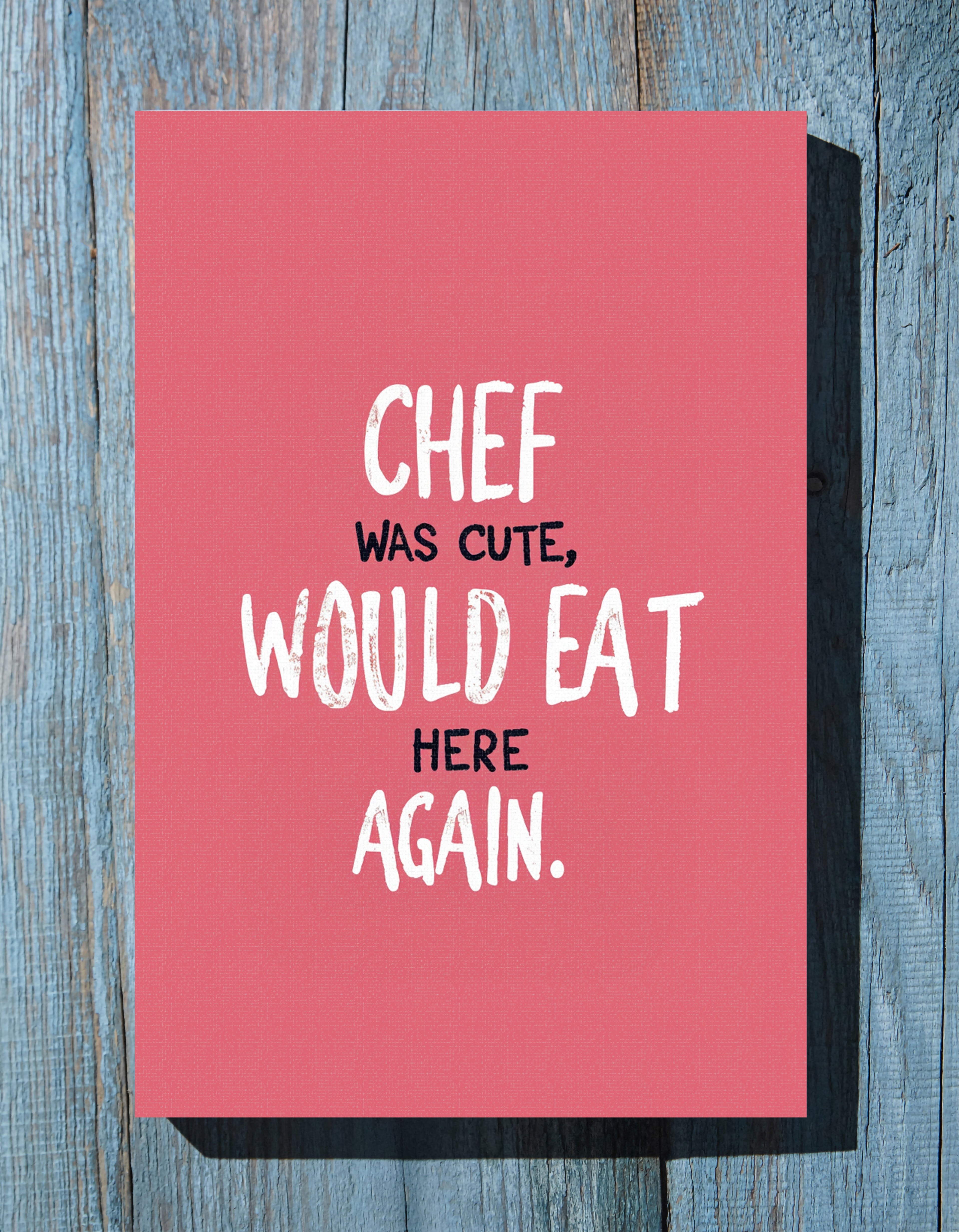 .75&quot; Matte Canvas - Chef’s Charm