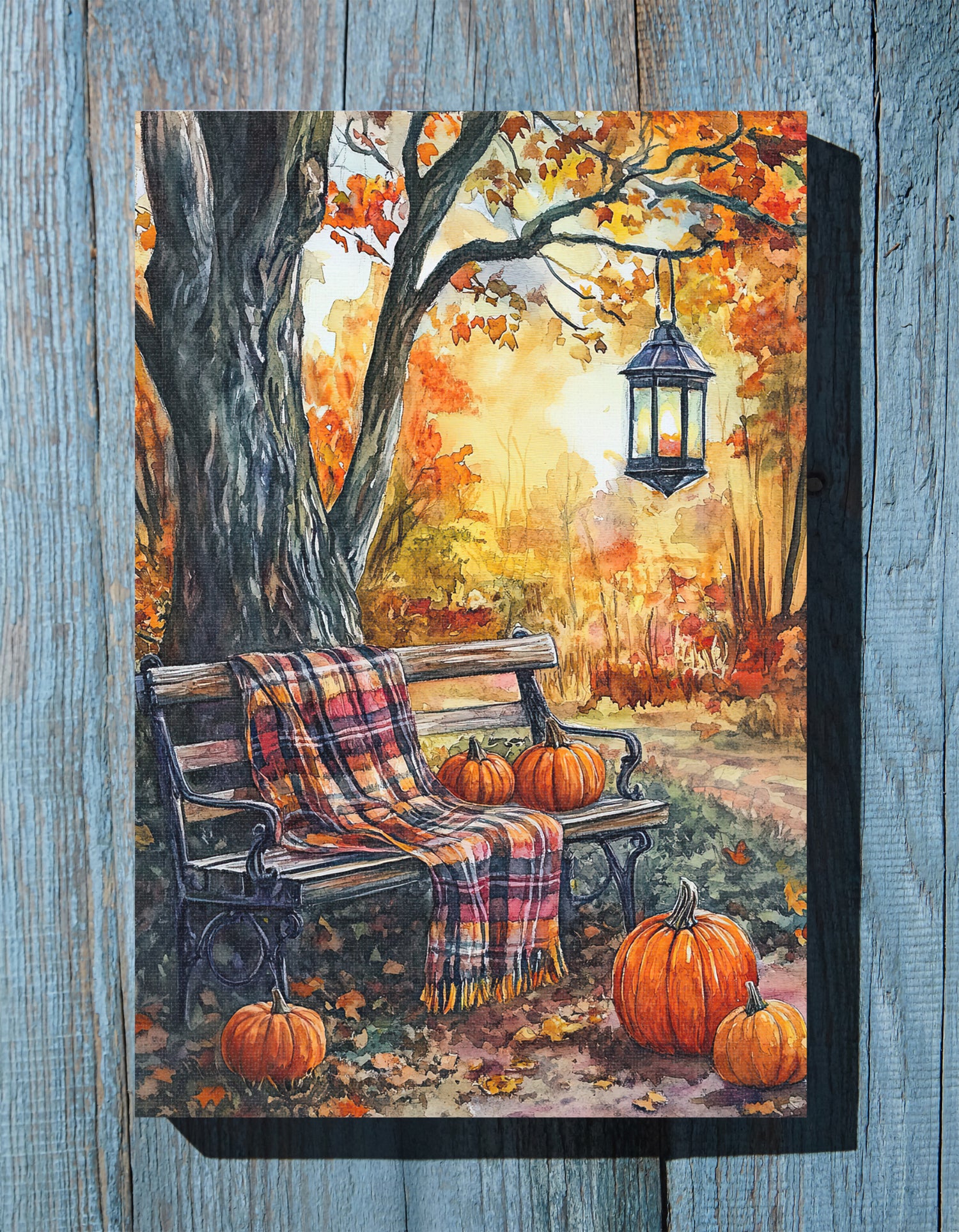 .75" Matte Canvas - Golden Pause in Fall