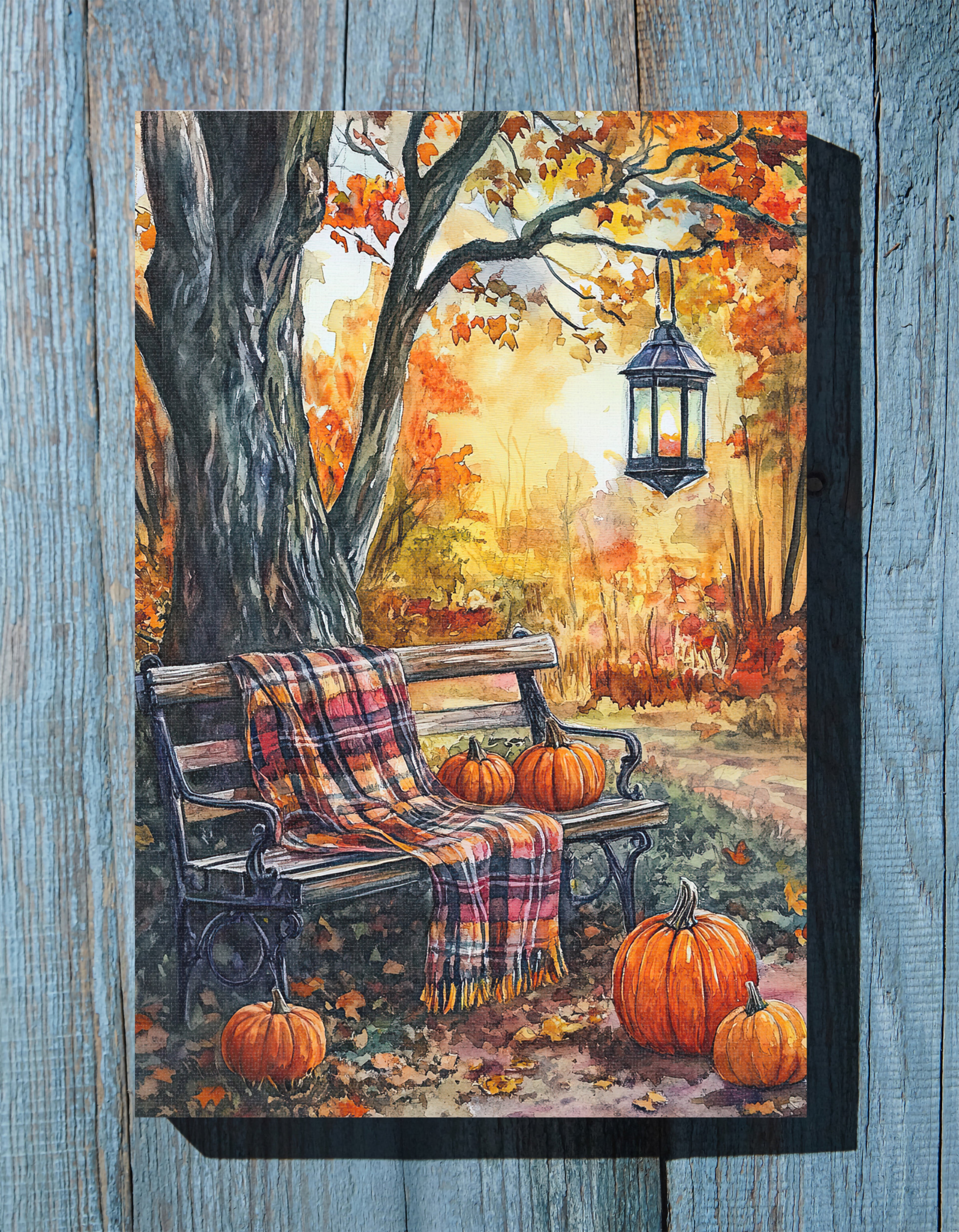 .75" Matte Canvas - Golden Pause in Fall