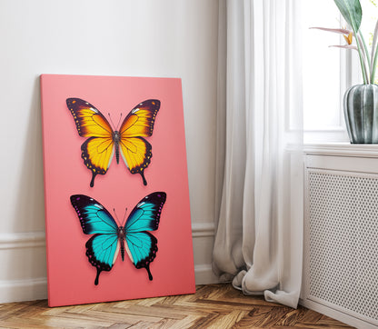 .75&quot; Matte Canvas - Dueling Butterflies Wonder