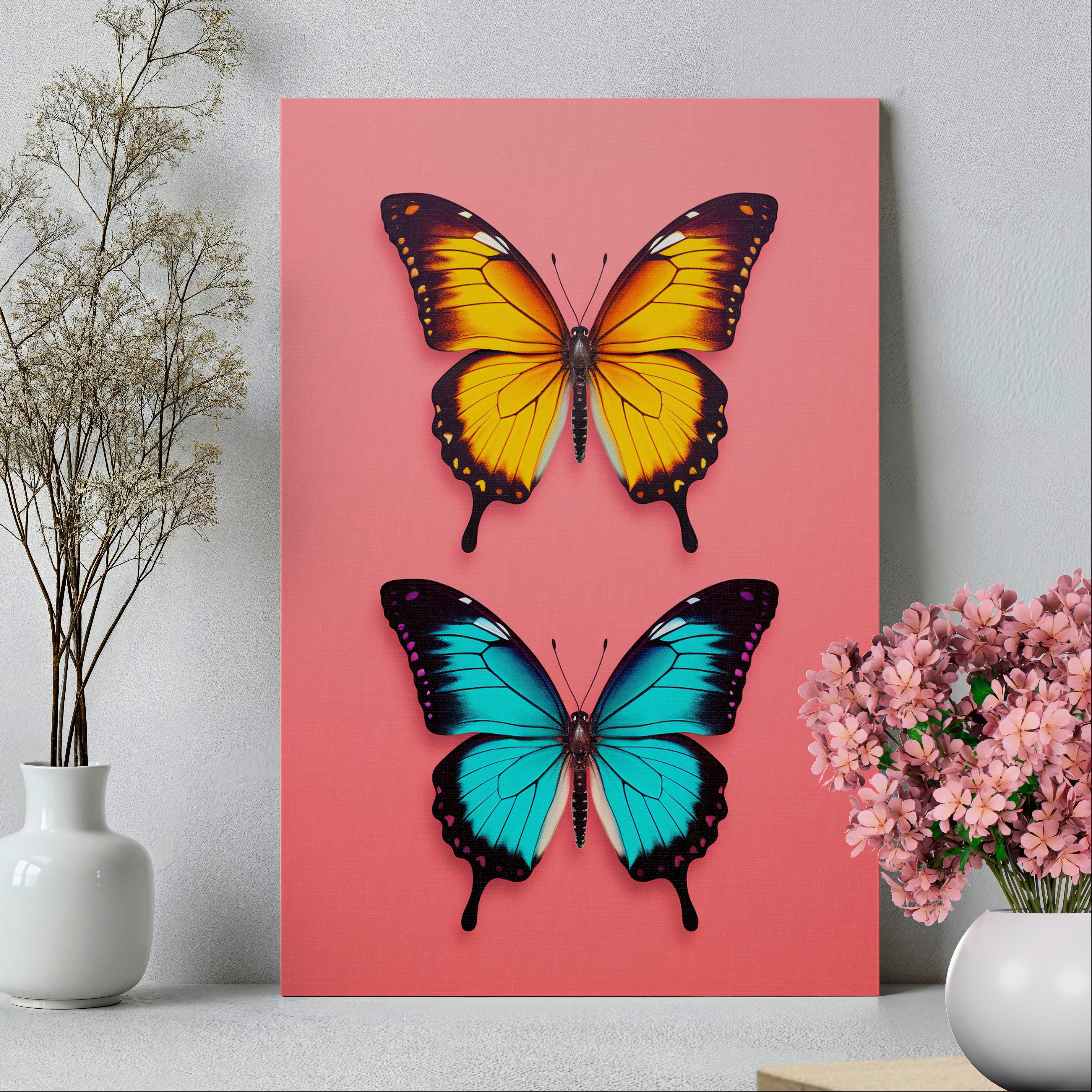 .75&quot; Matte Canvas - Dueling Butterflies Wonder