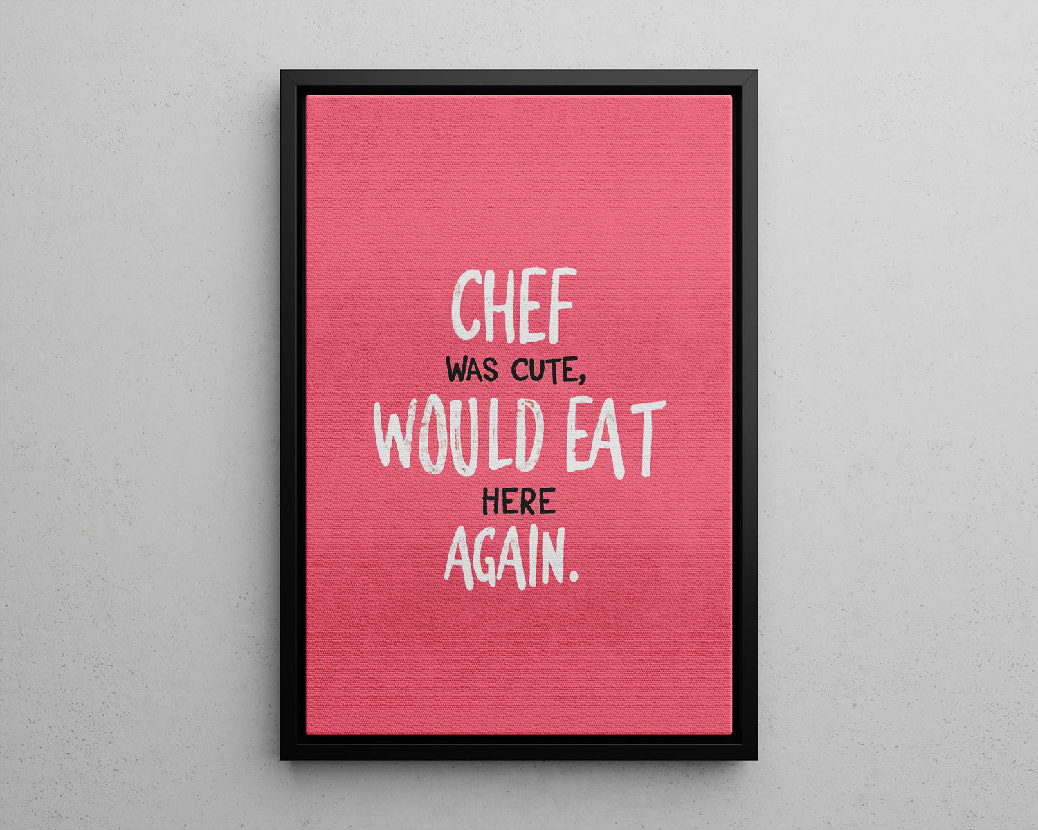 Framed Canvas - Chef’s Charm