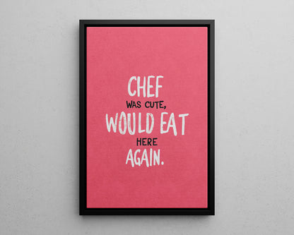 Framed Canvas - Chef’s Charm