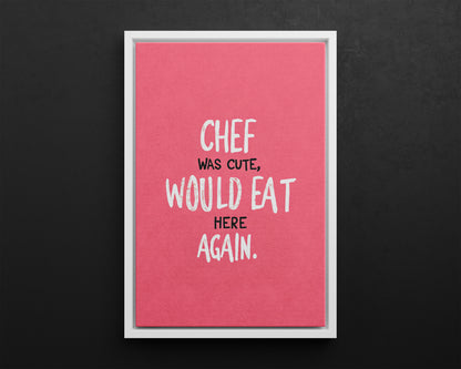 Framed Canvas - Chef’s Charm