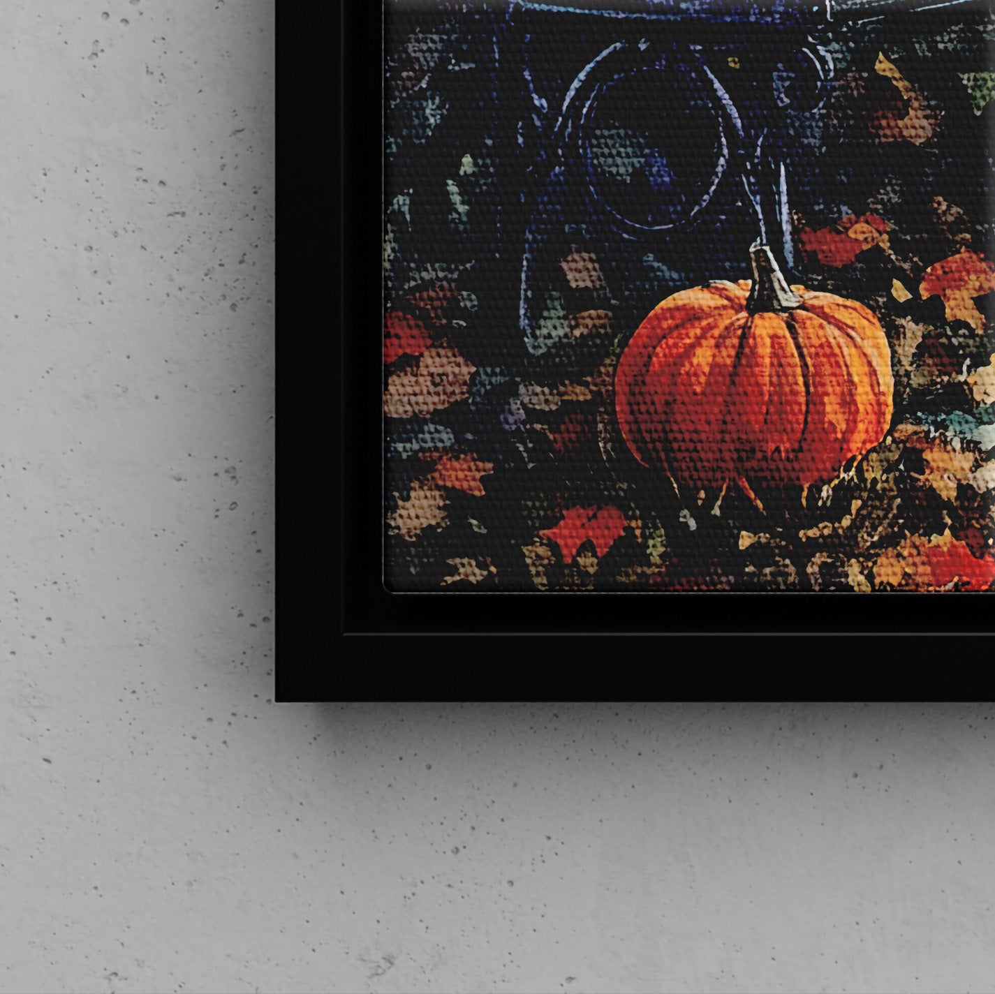 Framed Canvas - Golden Pause in Fall