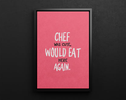 Framed Canvas - Chef’s Charm