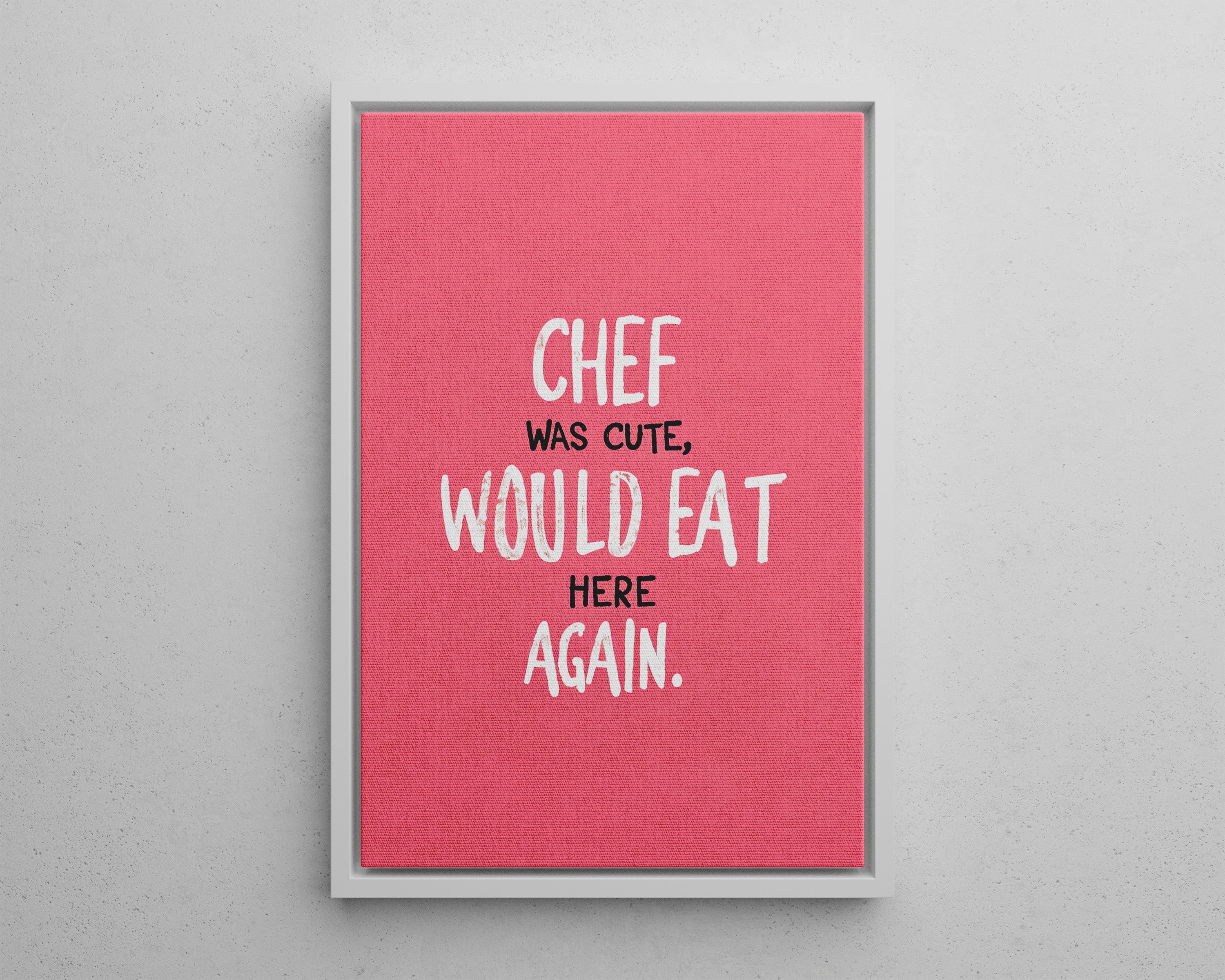 Framed Canvas - Chef’s Charm