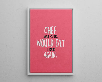 Framed Canvas - Chef’s Charm