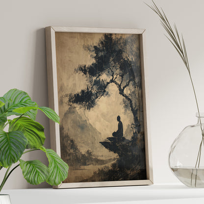 Mountain Tree Zen Silence