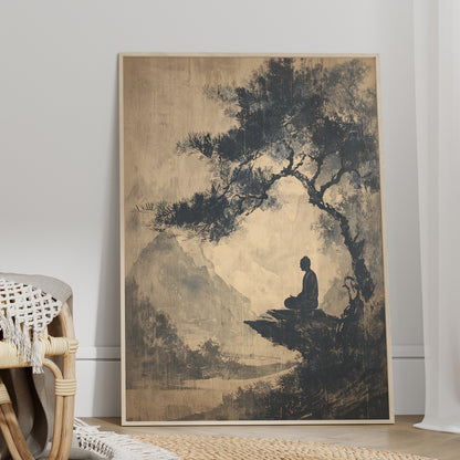 Mountain Tree Zen Silence